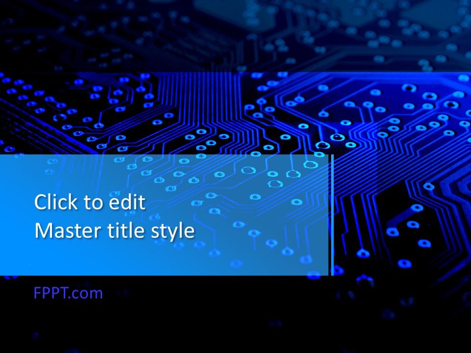 Free Technology Circuit PowerPoint Template - Free PowerPoint Templates