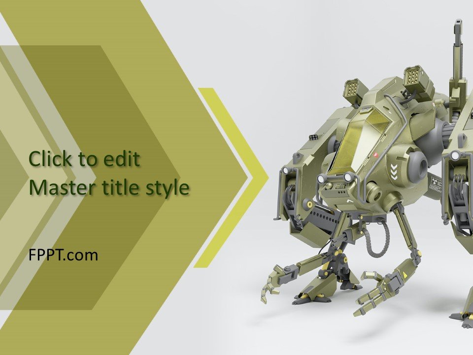 Modèle gratuit AI & Robot PowerPoint – Modèles PowerPoint gratuits
